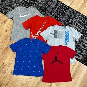 Boys Nike and Under Armour T-Shirts 🏀 5 Pieces 🏀 Boys XL